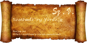 Szathmáry Virág névjegykártya